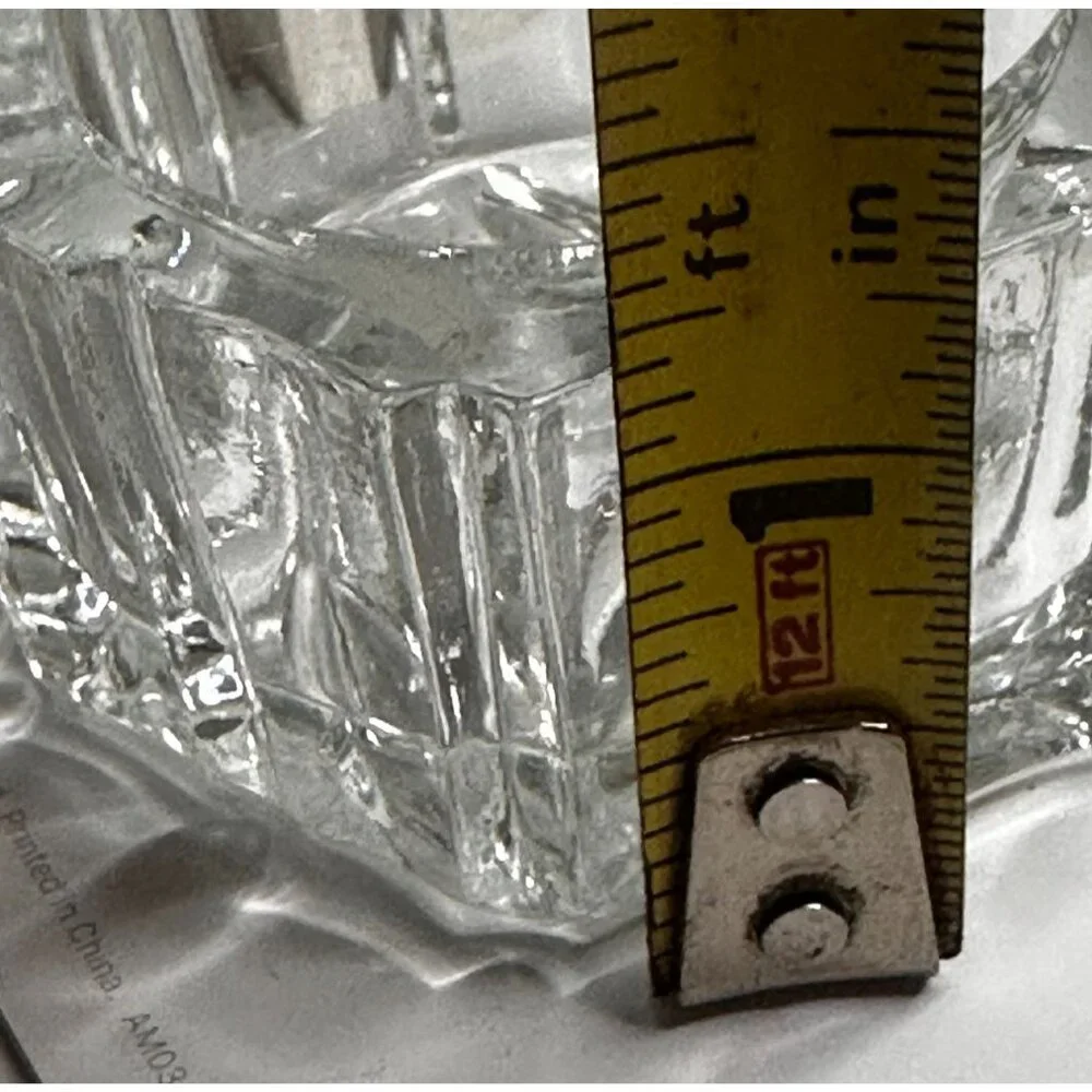 Salt Cellars /Tealight Holders Set of 4 Thick Clear Glass Wedding Shower Display